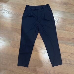 Uniqlo Navy Smart Ankle Pants 2-Way Stretch